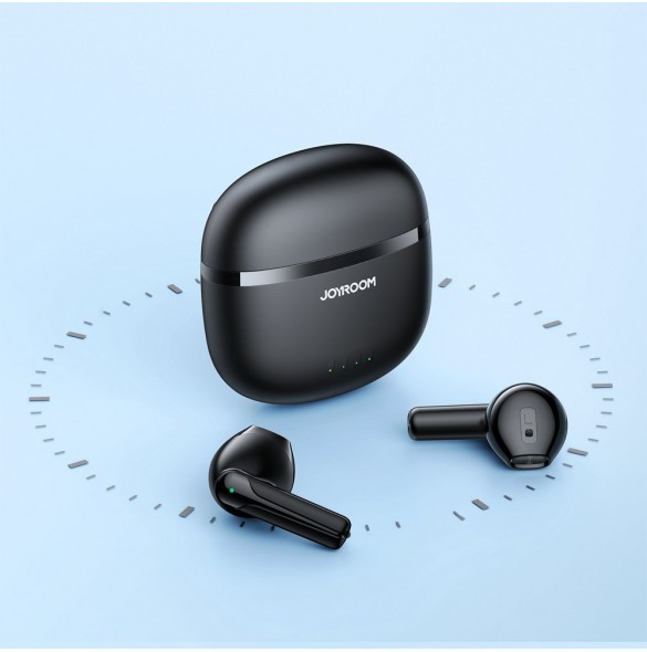 Joyroom hörlurar TWS trådlös ENC vattentät IPX4 Bluetooth 5.3 svart (JR-TL11)