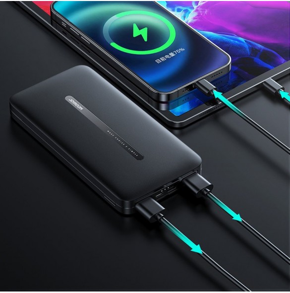 Joyroom powerbank 10000mAh 2,1A 2x USB svart (JR-T012 svart)