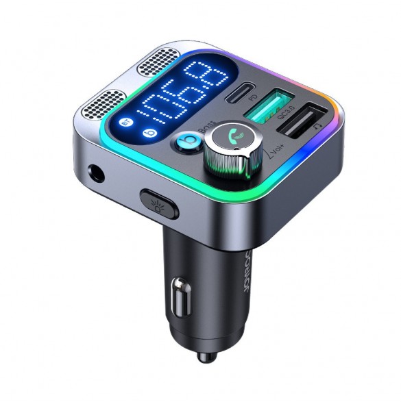 Joyroom FM-sändare / billaddare 48W PPS/PD/QC3.0 svart (JR-CL16)