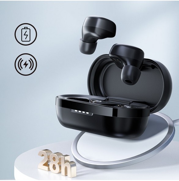 Joyroom TWS Bluetooth 5.1 300mAh trådlösa hörlurar svarta (JR-TL1 Pro)