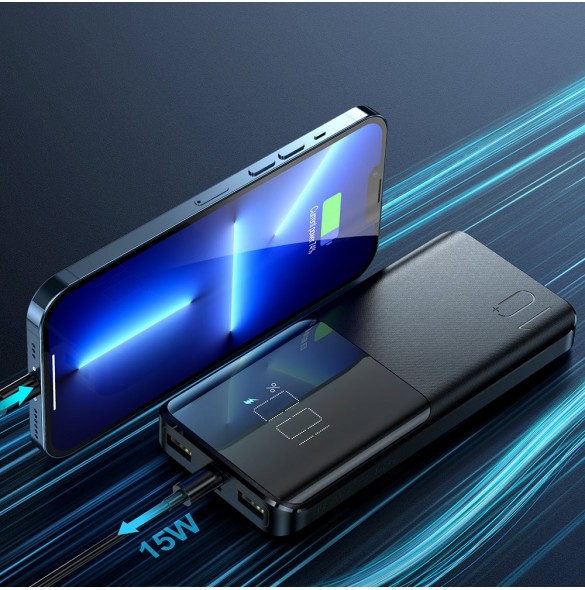Joyroom powerbank 15W 10000mAh PD QC3.0 AFC svart (JR-T013)