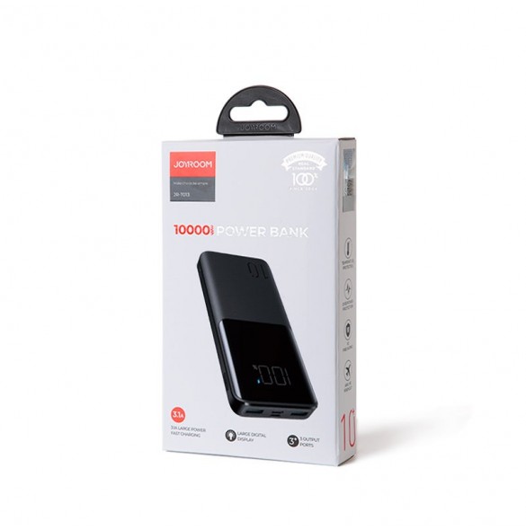 Joyroom powerbank 15W 10000mAh PD QC3.0 AFC svart (JR-T013)