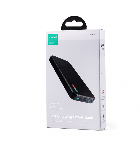 Joyroom powerbank 10000mAh Dazzling Series 22,5W svart (QP194)