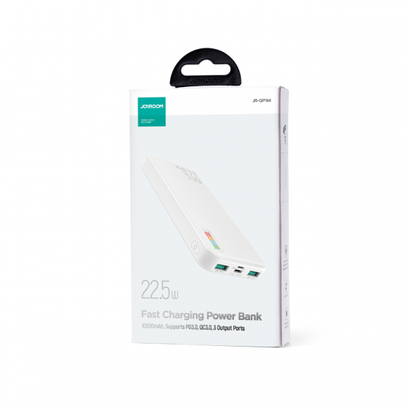 Joyroom powerbank 10000mAh Dazzling Series 22,5W vit (QP194)