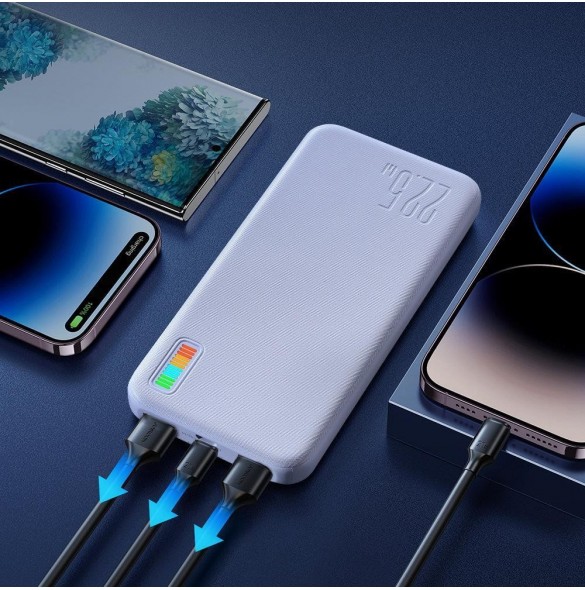 Joyroom powerbank 10000mAh Dazzling Series 22,5W vit (QP194)