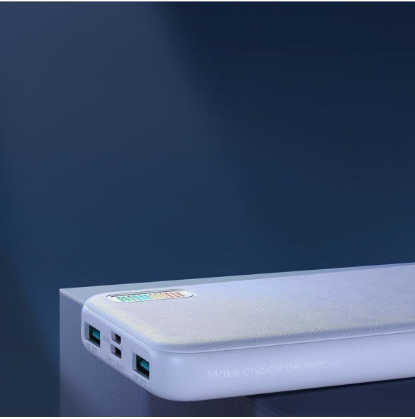 Joyroom powerbank 10000mAh Dazzling Series 22,5W vit (QP194)