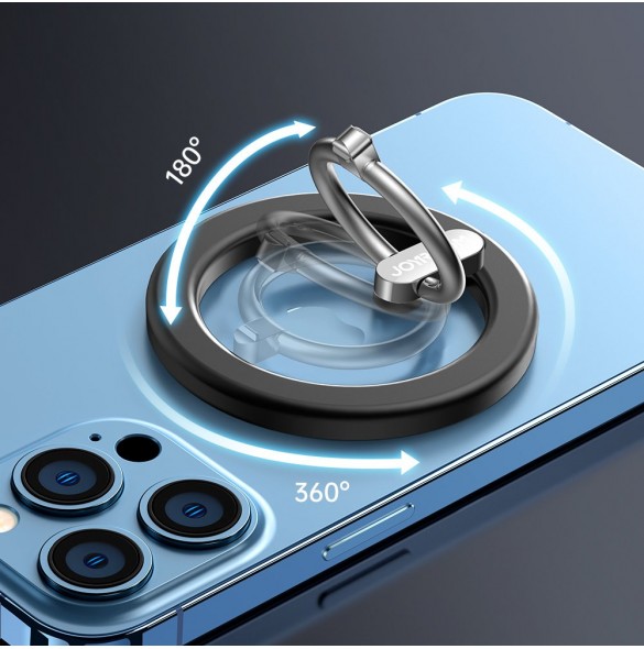 Joyroom kit multifunktionell magnetisk bilhållare ringtelefonstöd svart (JR-ZS294)