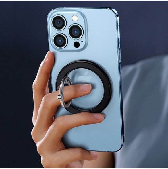 Joyroom kit multifunktionell magnetisk bilhållare ringtelefonstöd svart (JR-ZS294)