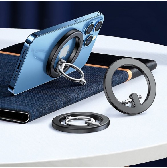 Joyroom kit multifunktionell magnetisk bilhållare ringtelefonstöd svart (JR-ZS294)