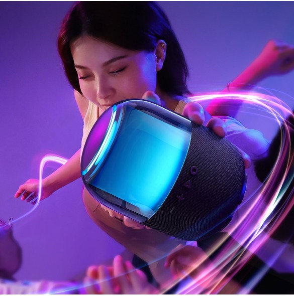 Joyroom trådlös Bluetooth 5.3 RGB-högtalare svart (JR-ML05)