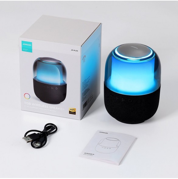Joyroom trådlös Bluetooth 5.3 RGB-högtalare svart (JR-ML05)