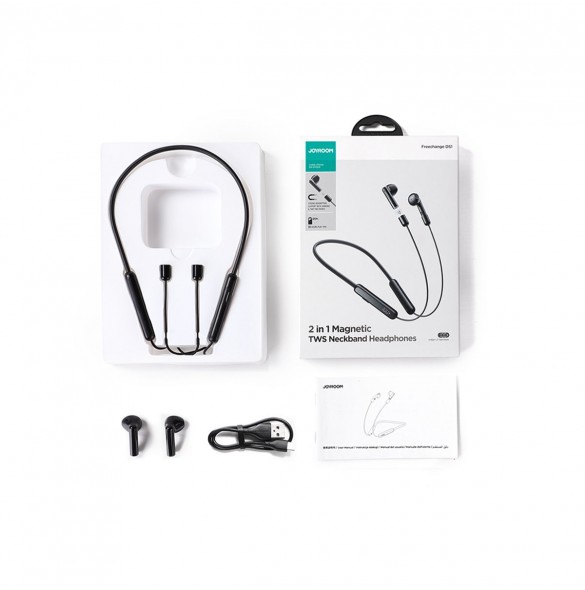 Joyroom DS1 Sport Wireless Neckband Hörlurar - Svart