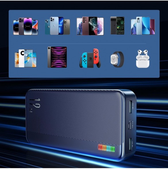 Joyroom powerbank 20000mAh Dazzling Series 12W svart (JR-T017)