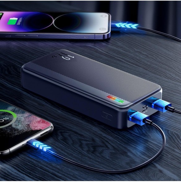 Joyroom powerbank 20000mAh Dazzling Series 12W svart (JR-T017)