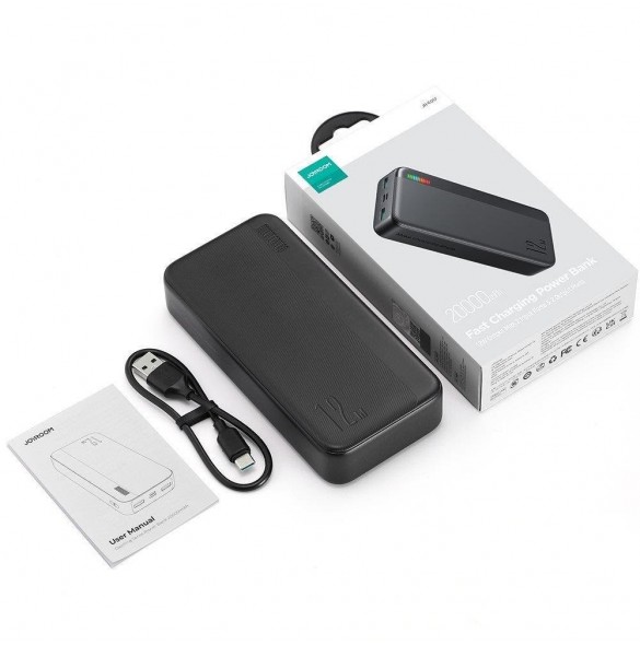 Joyroom powerbank 20000mAh Dazzling Series 12W svart (JR-T017)