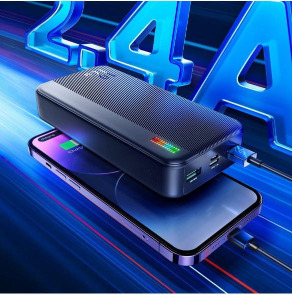 Joyroom powerbank 20000mAh Dazzling Series 12W svart (JR-T017)