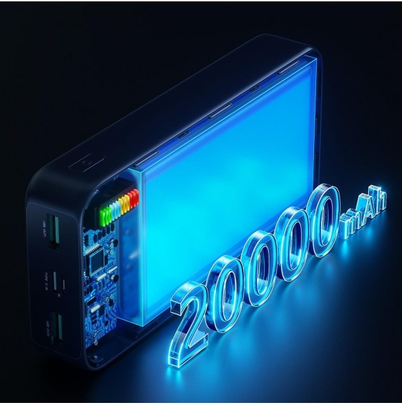 Joyroom powerbank 20000mAh Dazzling Series 12W svart (JR-T017)