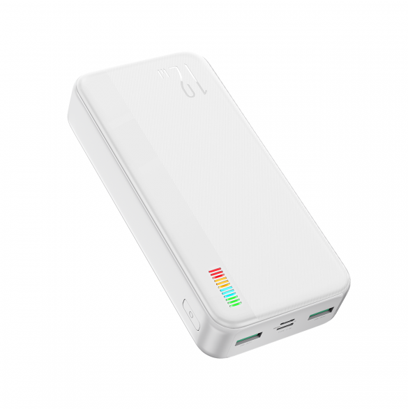 Joyroom powerbank 20000mAh Dazzling Series 12W vit (JR-T017)