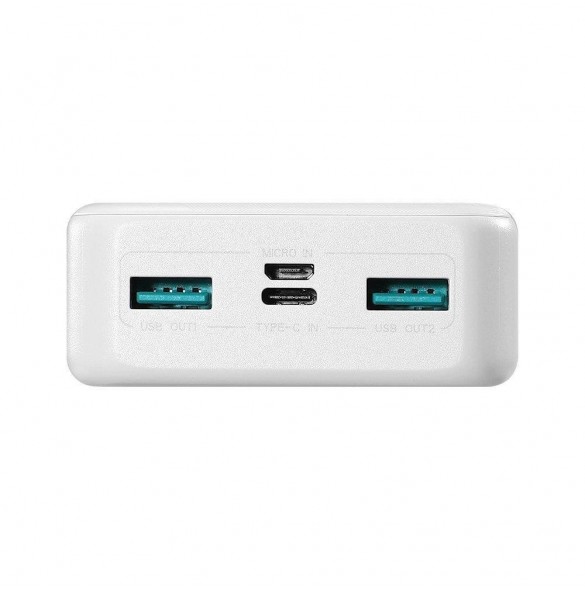 Joyroom powerbank 20000mAh Dazzling Series 12W vit (JR-T017)