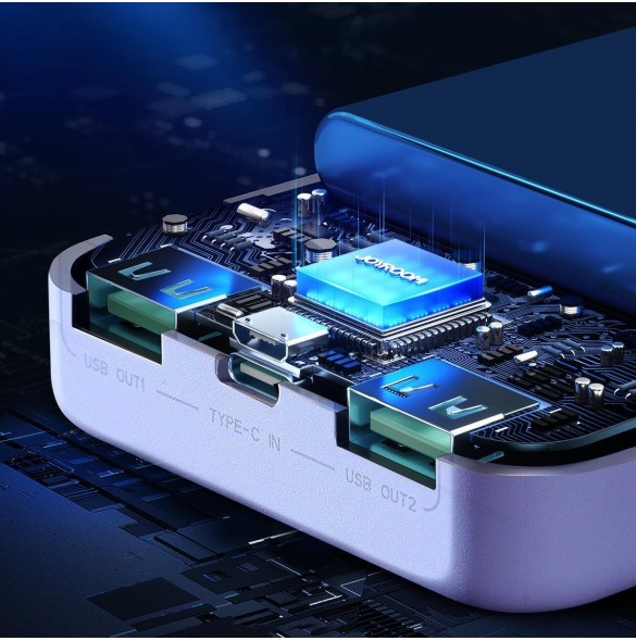 Joyroom powerbank 20000mAh Dazzling Series 12W vit (JR-T017)