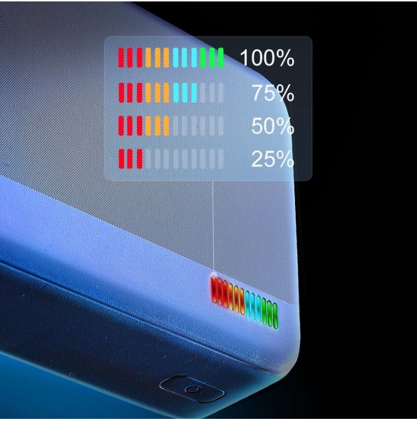Joyroom powerbank 20000mAh Dazzling Series 12W vit (JR-T017)
