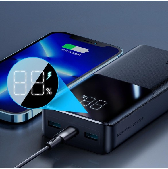 Joyroom powerbank 20000mAh 22,5W PD QC3.0 AFC svart (JR-QP192)