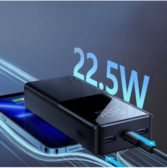 Joyroom powerbank 20000mAh 22,5W PD QC3.0 AFC svart (JR-QP192)