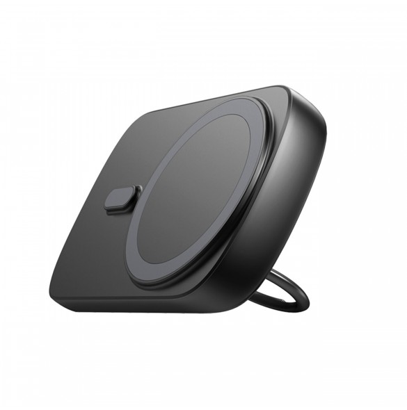Trådlös powerbank 6000mAh Joyroom JR-W030 20W MagSafe med ring och stativ - svart