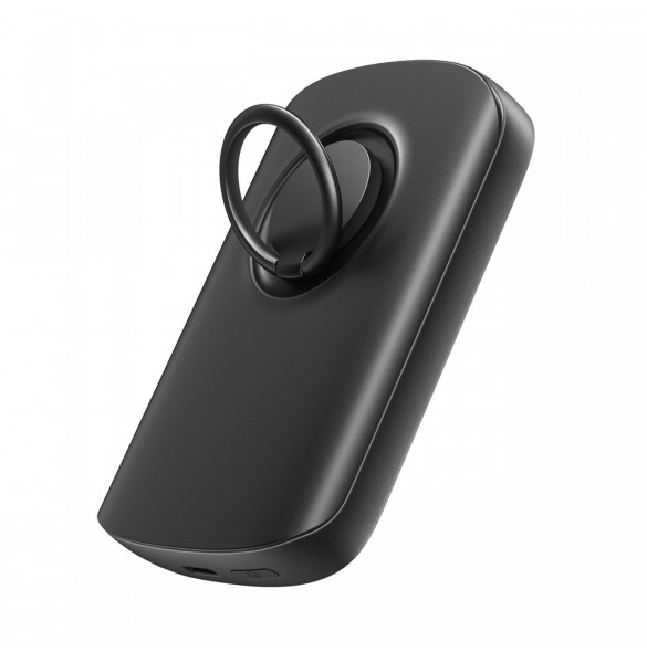 Trådlös powerbank 6000mAh Joyroom JR-W030 20W MagSafe med ring och stativ - svart
