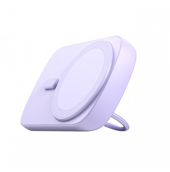 Trådlös powerbank 6000mAh Joyroom JR-W030 20W MagSafe med ring och stativ - lila