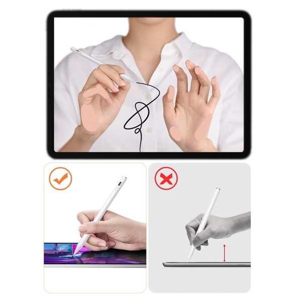 Joyroom JR-X9 aktiv penna för Apple iPad vit (JR-X9)