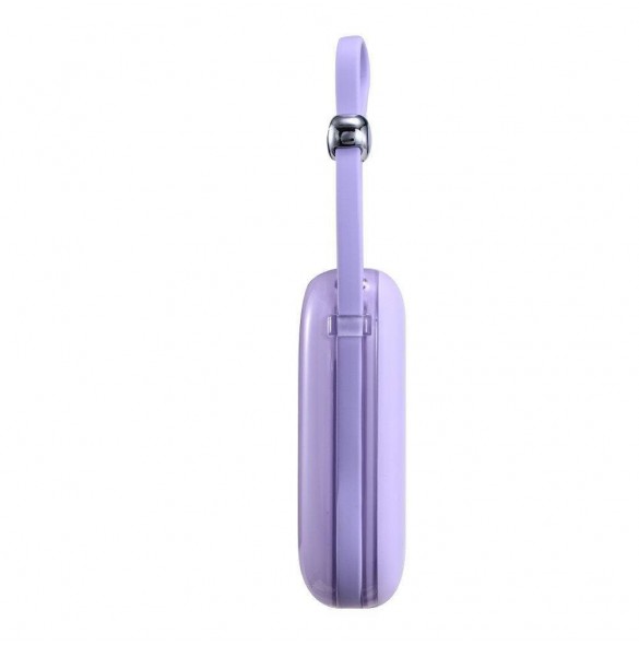 Joyroom powerbank 10000mAh Jelly Series 22,5W med inbyggd USB C-kabel lila (JR-L002)