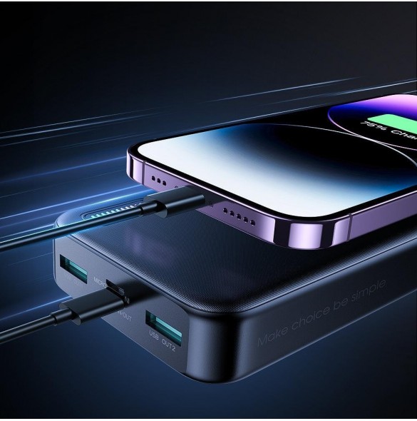 Joyroom powerbank 20000mAh Dazzling Series 22,5W svart (QP195)