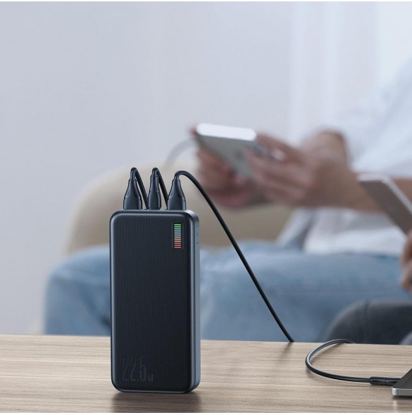 Joyroom powerbank 20000mAh Dazzling Series 22,5W svart (QP195)