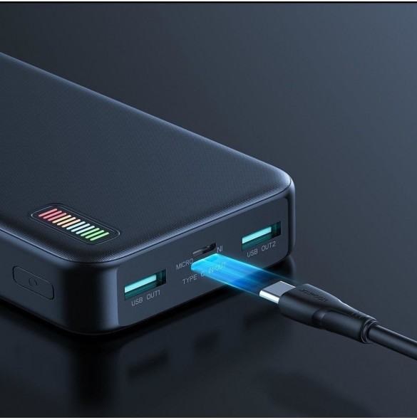Joyroom powerbank 20000mAh Dazzling Series 22,5W svart (QP195)