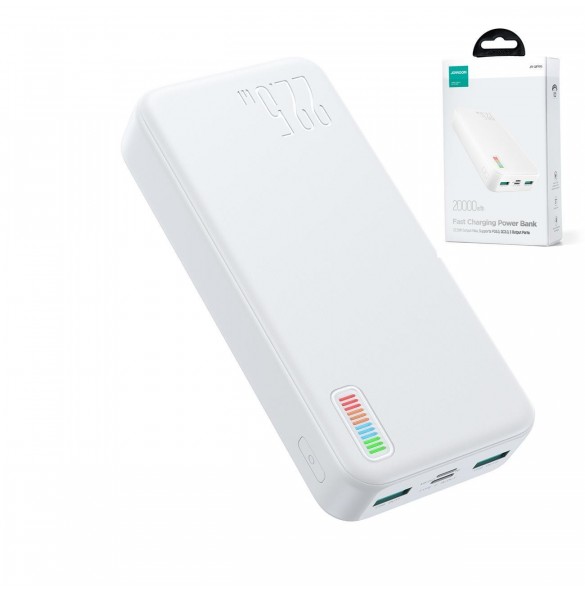 Joyroom powerbank 20000mAh Dazzling Series 22,5W vit (QP195)