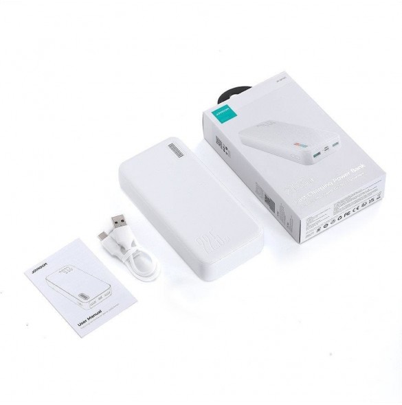Joyroom powerbank 20000mAh Dazzling Series 22,5W vit (QP195)