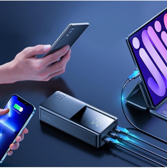 Joyroom powerbank 30000mAh 15W svart (JR-T015)