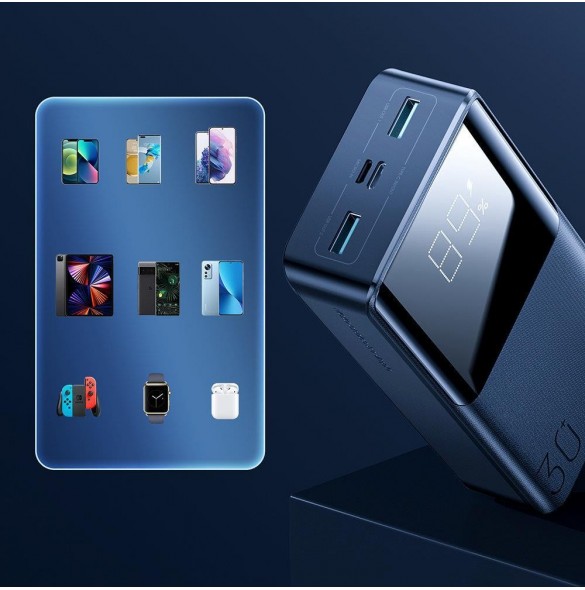 Joyroom powerbank 30000mAh 15W svart (JR-T015)