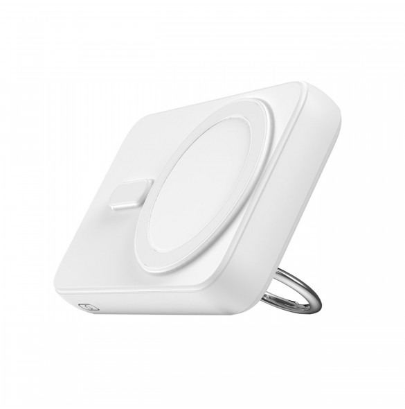 Trådlös powerbank 10000mAh Joyroom JR-W050 20W MagSafe med ring och stativ - vit