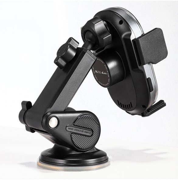 Joyroom bilhållare med 15W induktiv laddare för instrumentbräda svart (JR-ZS299)