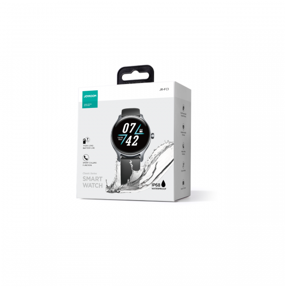 Joyroom FC1 Classic Series Call Besvara Smartwatch IP68 Grey (JR-FC1)