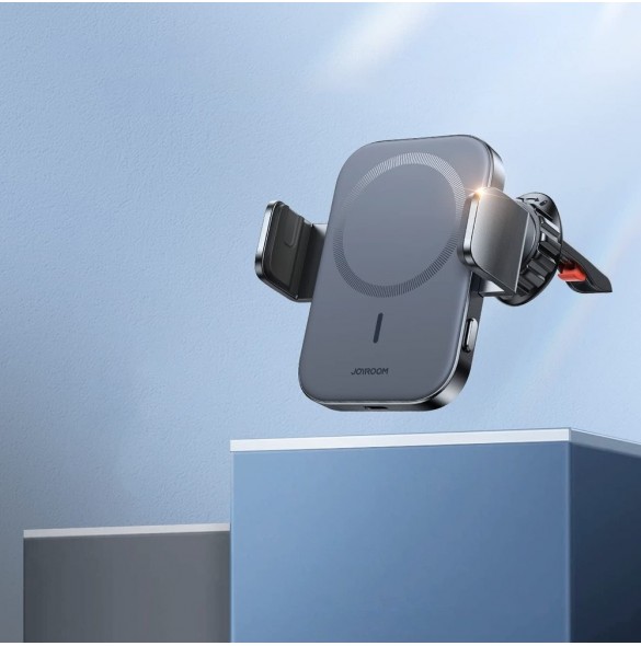Joyroom Biltelefonhållare med 15W Qi trådlös laddare (MagSafe-kompatibel) för luftventil (JR-ZS295)