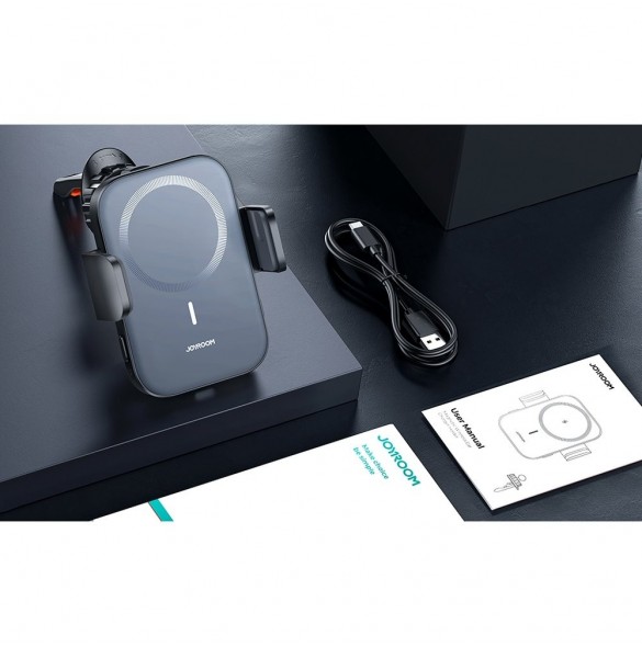 Joyroom Biltelefonhållare med 15W Qi trådlös laddare (MagSafe-kompatibel) för luftventil (JR-ZS295)