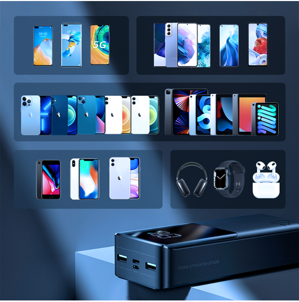 Joyroom powerbank 30000mAh 22,5W PD QC3.0 AFC svart (JR-QP193)