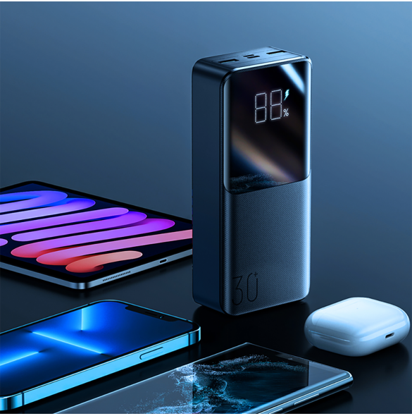 Joyroom powerbank 30000mAh 22,5W PD QC3.0 AFC svart (JR-QP193)