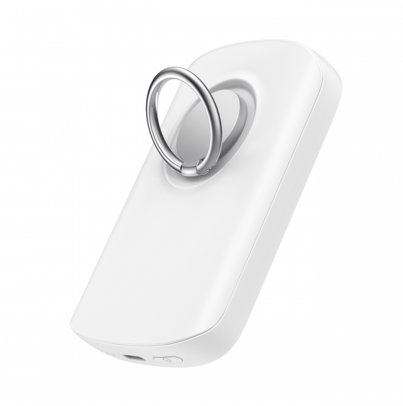 Joyroom induktiv powerbank 6000mAh med ring och stativ upp till 20W vit (JR-W030)