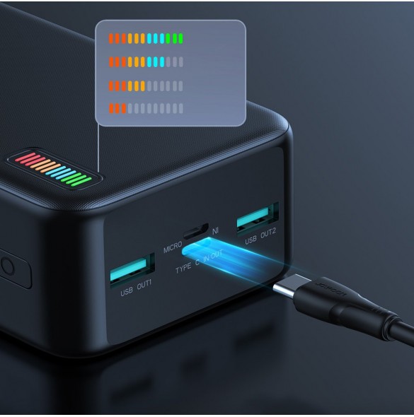 Joyroom powerbank 30000mAh Dazzling Series 22,5W svart (QP196)