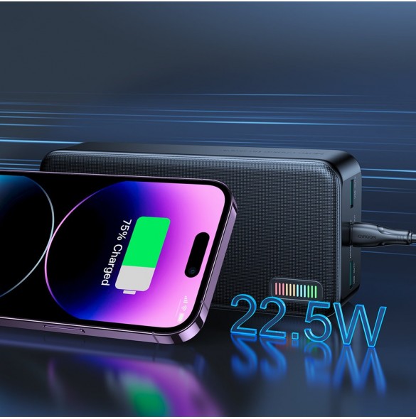 Joyroom powerbank 30000mAh Dazzling Series 22,5W svart (QP196)