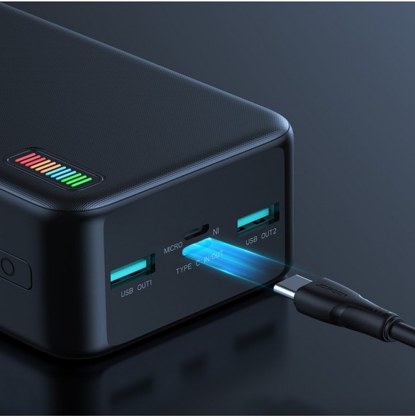Joyroom powerbank 30000mAh Dazzling Series 22,5W svart (QP196)